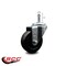 Service Caster 3.5'' Hard Rubber Wheel Swivel 7/16'' Grip Ring Stem Caster SCC-GR20S3514-HRS-716138 - alternate 2